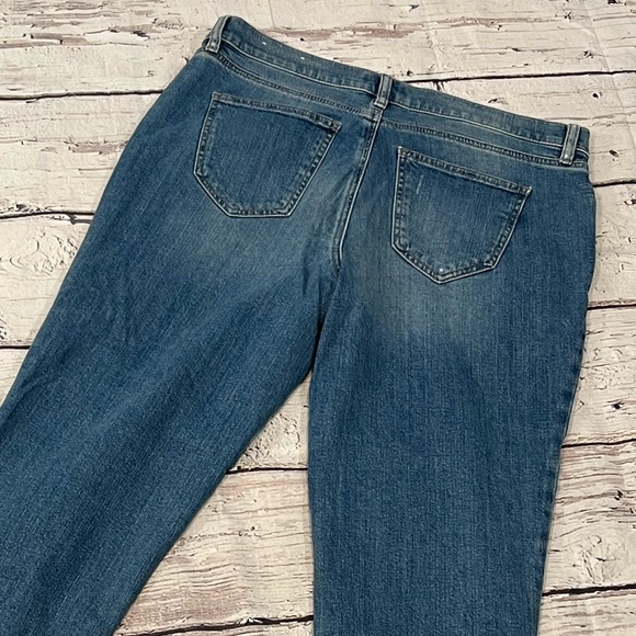 LOFT Distressed Boyfriend Jeans with Button Fly - Picture 4 of 5